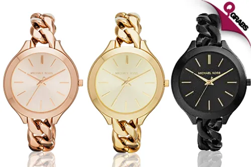 From QR649 Go for Style with Michael Kors Women’s Watches - Choose from 10 Dazzling Designs! (Up to QR1195 Value)